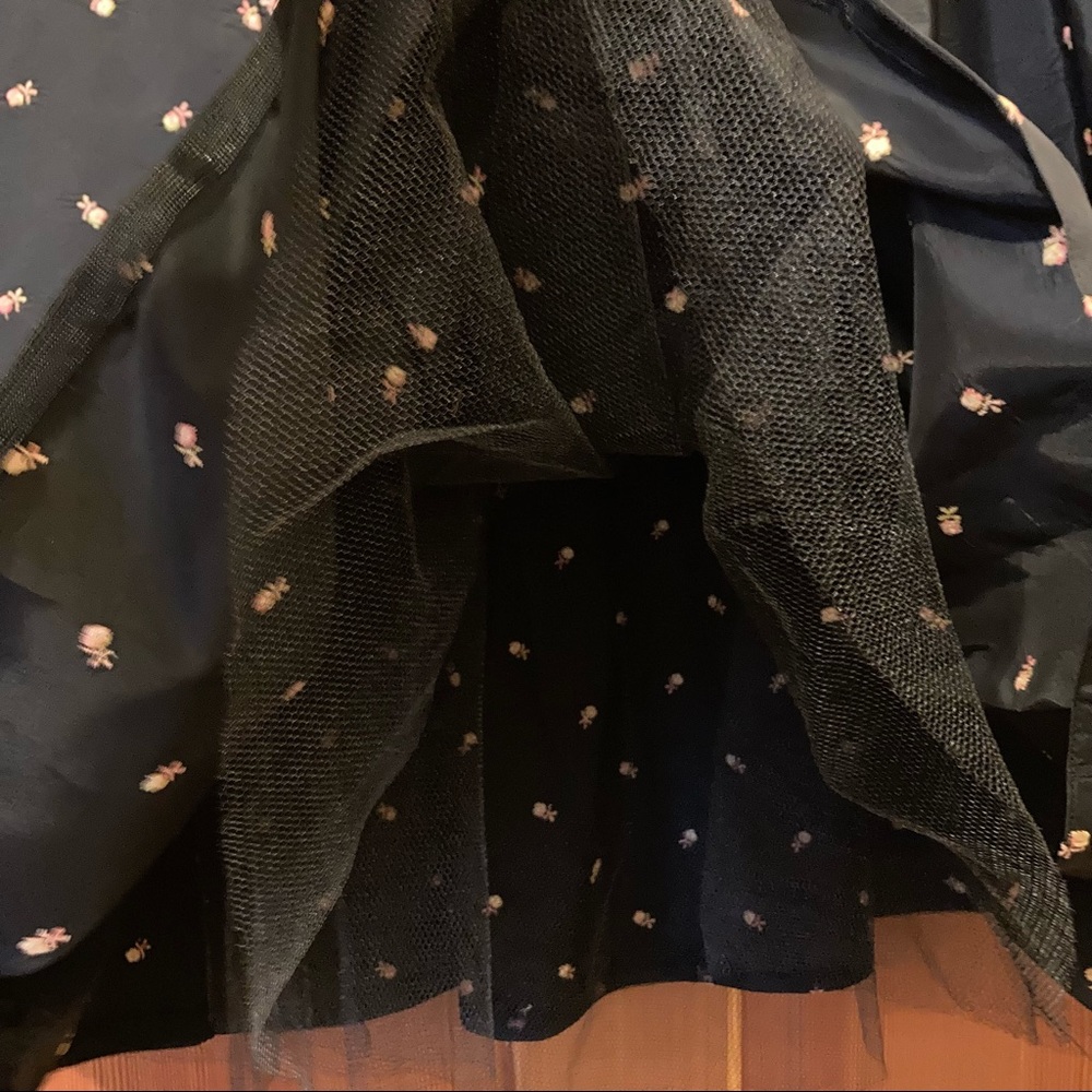 FABULOUS vintage rose bud taffeta dress, size S - Picture 8 of 11
